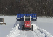 Telescoop telescoping skid loader snowplow